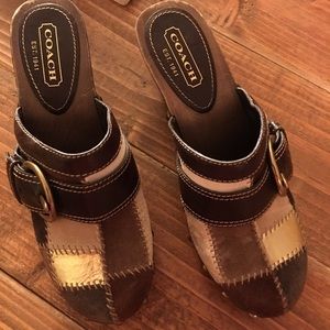 Coach clogs size 6